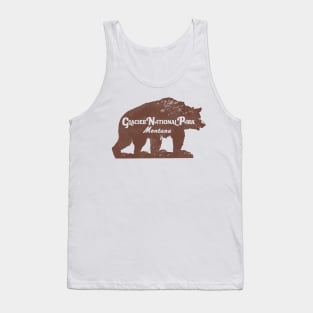 Glacier National Park Vintage Travel Souvenir Tank Top